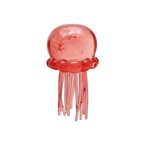 Jellyfish Design Squeeze Stress Ball, Ultra Soft Slow Rise Sensory Fidget Toy, Summer Sensory Stress Relief, Gift for Office Desk Party Favors Birthday Gift (6#Watermelon Red) thumbnail 4