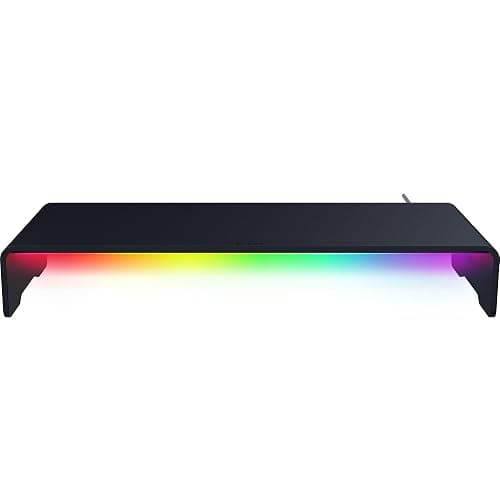 Razer Monitor Stand Chroma: 4 Port Hub - USB A 3.2, USB C 3.2, HDMI 2.0 - Ergonomic Height - Durable Aluminum Supports Up to 44 lbs - Organize Storage Shelf - Remappable RGB Buttons - Chroma RGB thumbnail 8