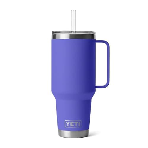 YETI Rambler 42 oz Straw Mug, Vacuum Insulated, Stainless Steel, Ultramarine Violet - 42oz - Ultramarine Violet thumbnail 4