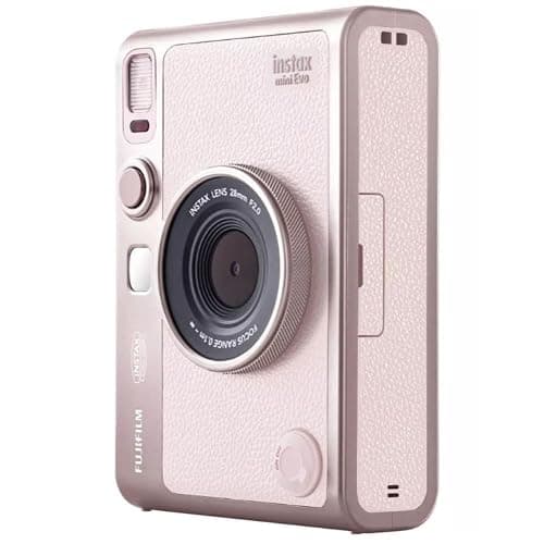 FUJIFILM INSTAX MINI EVO Hybrid Instant Camera | Gentle Rose Bundle with Instax Mini Film | 20 Exposures + 64GB Micro SD Card + Mini Album, Borders, Stickers & Clips + Cleaning Cloth (5 Items) thumbnail 4