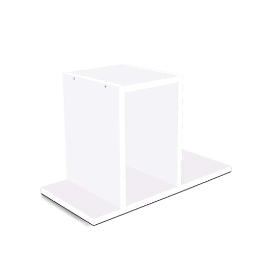 Jerry & Maggie - Desktop Organizer Office Storage Rack Adjustable Wood Display Shelf | Birthday Gifts - Toy - Home Decor | - Free Style Rotation Display - True Natural Stand Shelf (White) - White thumbnail 5