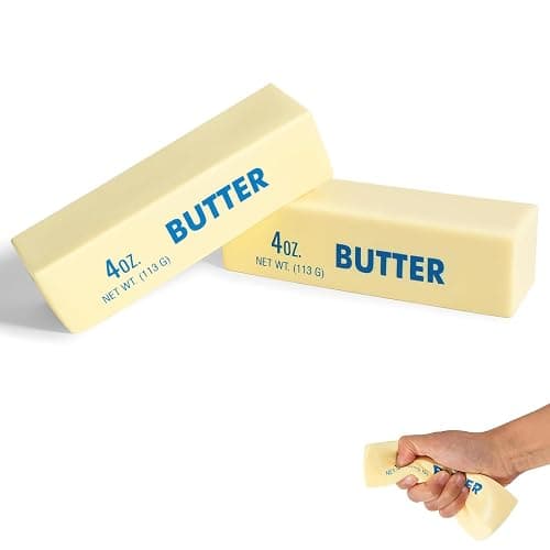 4oz Butter Squeeze Stress Balls – Slow Rising Soft Fidget Toys for Stress & Anxiety Relief, Squishy Sensory Desk Toy for Adults, Office Desk Decor & Gift (2 Pack) - Image 1