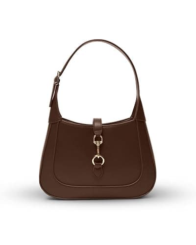 Shoulder Bag for Women - Small Shoulder Purses - Top Handle Structured Handbags - Adjustable Strap Vegan Leather - Image 1