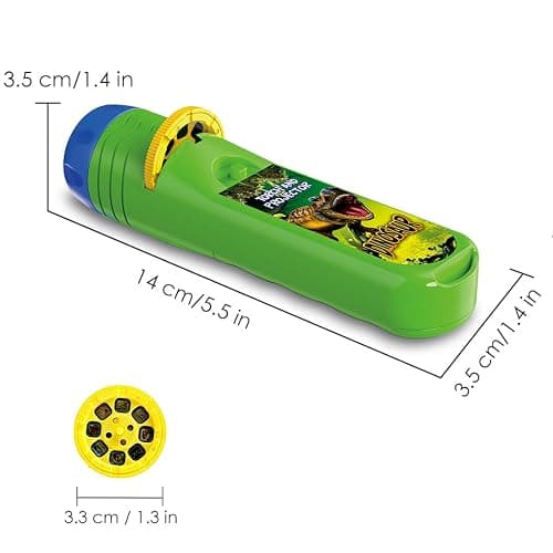 Pup Go Dinosaur Projector Flashlight for Kids Ages 3+, Early and Stocking Stuffers for Boys, 3 Discs 24 Images, Cool Dinosaurs Toys, Dinosaur Kids Flashlight, Night Light Projector thumbnail 3