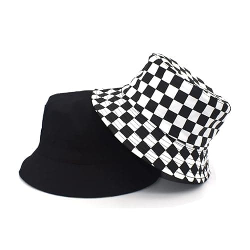 Bucket Hat Cotton Double-Side-Wear Reversible Sun Hat for Women Men, Summer Vacation Travel Beach Packable Fisherman Hat thumbnail 4