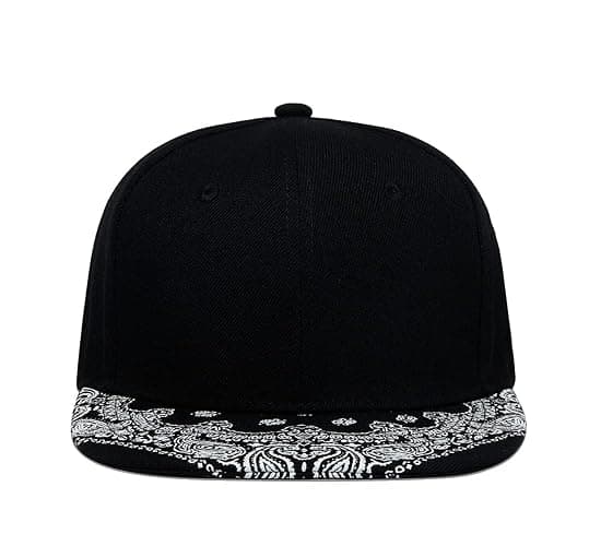 CNUSER Trucker Hat Fashion Mens Women Snapback Hats - Flat Bill Brim Hat Adjustable Baseball Cap | Mens Women, Fashion thumbnail 8