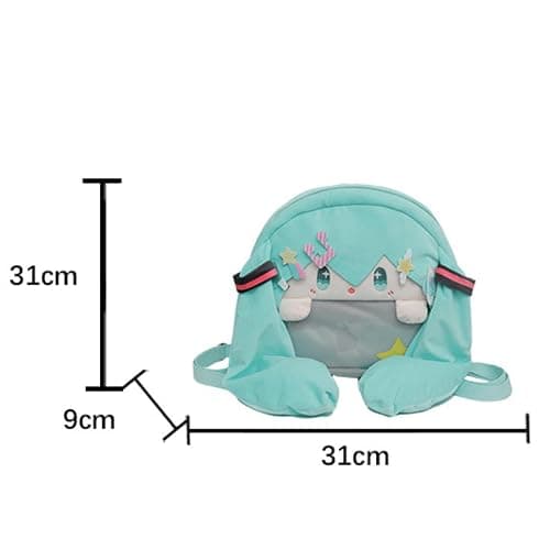 HOKMAH Kawaii Backpack with Kawaii Pin and Accessories, Comic-Con y2k Shoulder Bag Daypack cute Backpack Grunge Itabag Purse (Grass) thumbnail 6