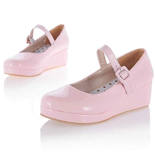 Parisuit Womens Mary Jane Wedge Platform Shoes Ankle Strap Pumps | Round Toe, Patent Leather, Sweet Lolita Shoes thumbnail 6