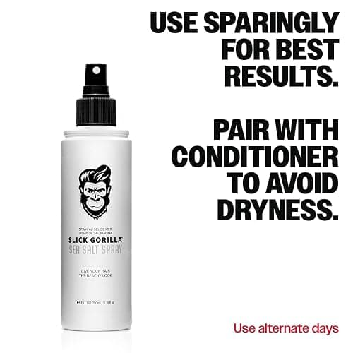 Slick Gorilla Sea Salt Spray for Men 200ml (6.76 fl oz) | Texturizing Sea Salt Hair Spray | Lightweight Volume Mist | Matte Finish | Natural Texture | Flexible Hold thumbnail 8