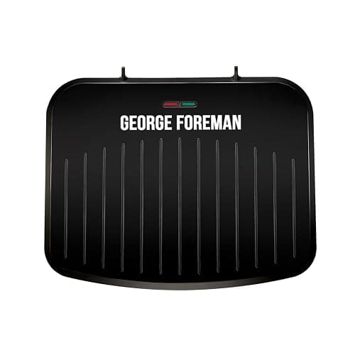 George Foreman Medium Electric Fit Grill [Non stick, Healthy, Griddle, Toastie, Hot plate, Panini, BBQ, Energy saving, Vertical storage, Easy clean, Drip tray, Ready to cook light] Black, 1630W 25810 thumbnail 6