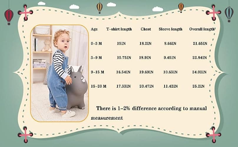 LvYinLi Cute Baby Boy Clothes Suit Toddler Boys' Striped long Sleeve T-Shirt+Denim Overalls Jumpsuit Pants Outfits Sets thumbnail 3