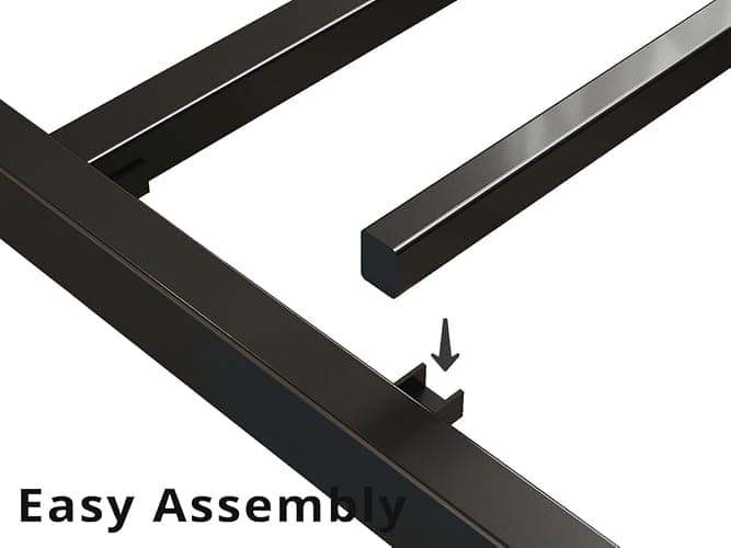 LIKIMIO Queen Bed Frame, Storage Headboard with Charging Station, Platform Bed with Drawers, No Box Spring Needed, Easy Assembly, Vintage Brown and Gray thumbnail 7