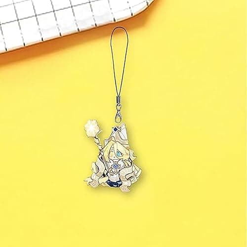 Hxsh Industrial 4 PCS Cookie Run Kingdom Inspired Phone Charm - Cute Character Acrylic Pendant, Anti-Loss Keychain Accessory for Phone, Bag, Gift. thumbnail 3