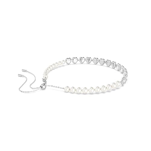 Swarovski Ariana Grande Collection, Clear Crystal & Pearls, Rhodium Finish, Necklaces, Earrings and Bracelets thumbnail 5
