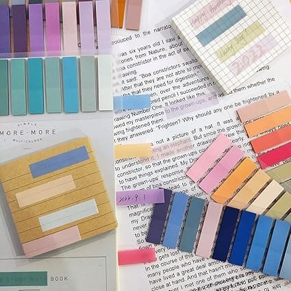 2800 pcs Marcadores Adhesivos, Etiquetas de color, Multifuncional Handy Post it, Pegatinas de conveniencia, Notas Destacadas Autoadhesivas para Anotar Libros y Mantener la Escritura Ordenada thumbnail 8