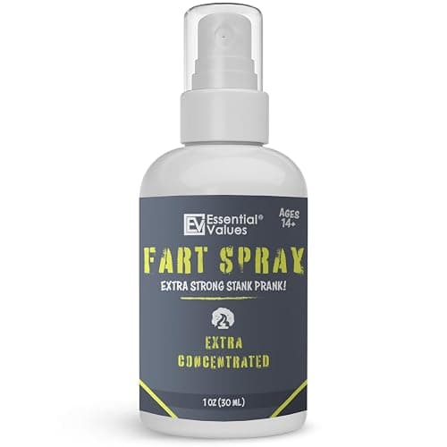 Essential Values Fart Spray for Pranks Extra Strong (1 fl oz) - Extra Concentrated Formula - Perfect Gag Gift for All | Prank Friends, Family, & Others if You Dare - Image 1