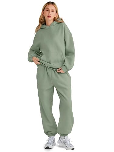 AUTOMET Womens 2 Piece Outfits Lounge Hoodie Sweatsuit Sets Plus Size Fall Fashion Clothes Airport Travel Pants Tracksuits thumbnail 2