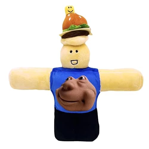 Forsaken The Burger Guy Plushie, 10 Inch Stuffed Toy, Soft Plush Figure, Gaming Collectible, Game Room Decor, Beige Blue Plush, Gift for Gamers and Fans (26cm) - Image 1