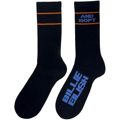 Billie Eilish Hit Me Hard And Soft Terry Ladies Socks UK Size 4-7 One Size - Image 1