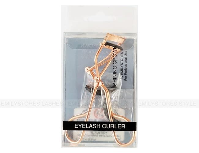 EMILYSTORES Professional Makeup Tool For Eyelashes With 2 Replacement Silicone Refill Pads Pinch Pain FREE Metal Eyelash Curler 1PC, Golden Color thumbnail 7