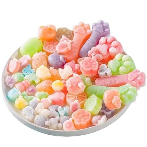 Wax Candy Flavored with Fruit and Sweet Syrup, Chewable Stress Relief Snack, Assorted Flavors - Image 1