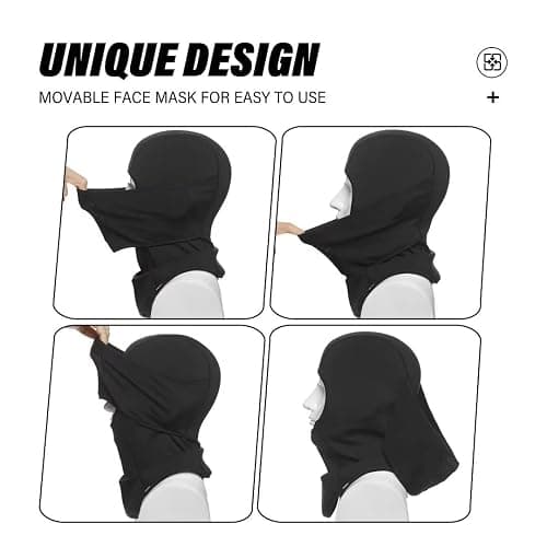 SAITAG Balaclava Ski Mask Warm Face Mask for Cold Weather Winter Skiing Snowboarding Motorcycling Ice Fishing Men thumbnail 5