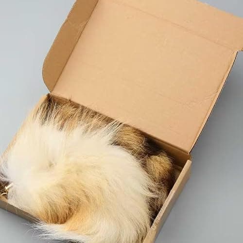 Ferreve 2/4/6/8 Pcs Fluffy Therian Tail Keychain Soft Fox Fur Tail Keychain for Women Handbag Cosplay Costume 2 Sizes thumbnail 8