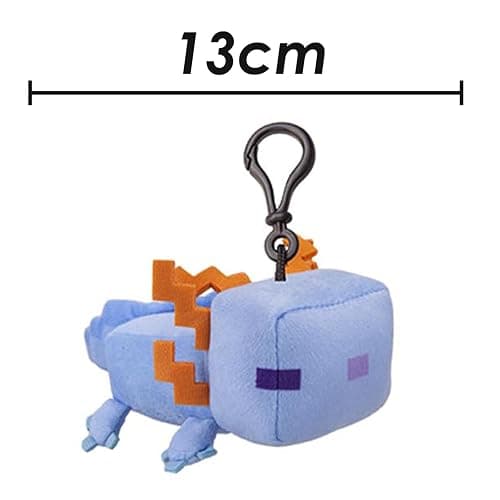 VFM - Minecraft Blue Axolotl Soft Toy Clip On Video Game Character-Officially Licensed Plush Stuffed Toy Plush Toy Cute Stuffed Plushie, Gifts for Birthday, Valentine's Day Christmas - 13cm Blue thumbnail 4