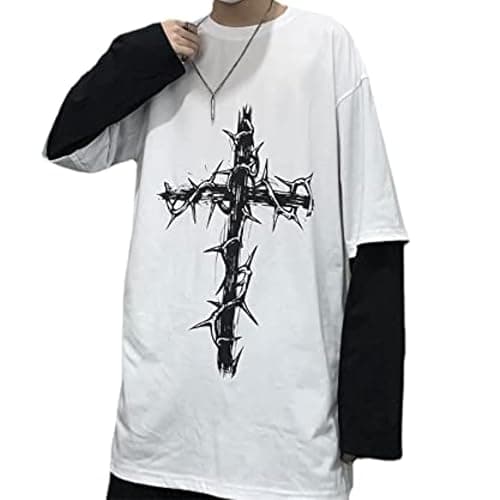 Goth Shirt Gothic Shirt Goth Long Sleeve Top - Image 1