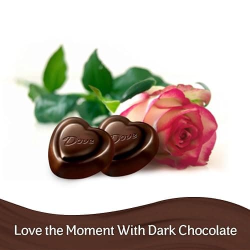 DOVE PROMISES Valentine Dark Chocolate Candy Hearts 8.87-Ounce Bag thumbnail 4