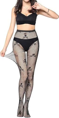 SAFSOU Black tights for women, plus size fishnet stockings,fishnets tights for women Halloween