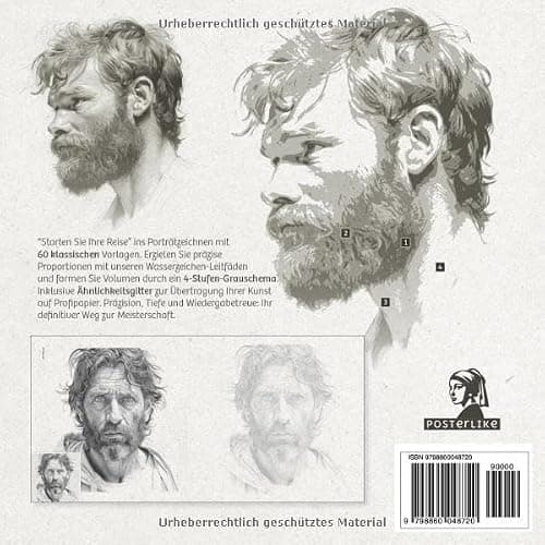 Lerne wie ein Profi zu zeichnen Junge Männer: Realistische Porträts mit Graphitstift (Kunst in deinen Händen: Zeichnen und Farbe in realistischen Porträts) thumbnail 2