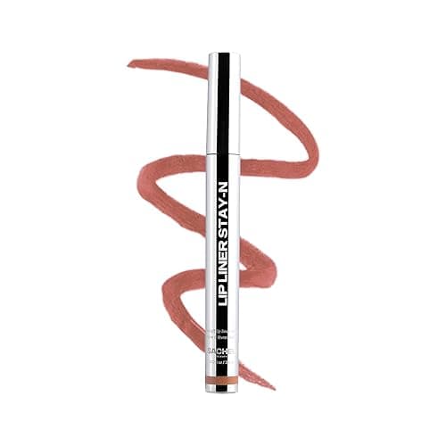 Sacheu Lip Liner Stay-N - Peel Off Lip Stain. Long Lasting Matte Lip Tattoo, Transfer Proof Lipstain Infused with Hyaluronic Acid & Vitamin E, for All Skin Types. Vegan and Cruelty-Free, p-INKED - 0.12 Fl Oz (Pack of 1) - p-INKED