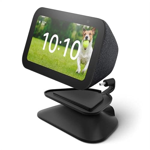 Echo Show 5 (3rd Gen) with Adjustable Stand with USB-C Charging Port | Charcoal thumbnail 7