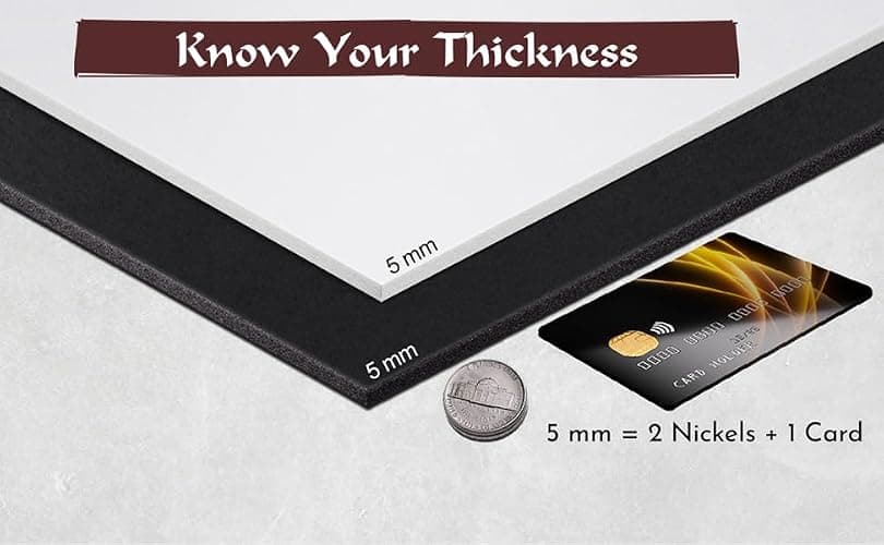 2-Pack Shape Retention EVA Cosplay Foam - 5mm Thick (Black) X-Large 35”x59” High Density EVA Craft Foam Sheets - Premium 85 kg/m3 Heat Shape Material for DIY, Con or Halloween Costumes - The Foamory thumbnail 4