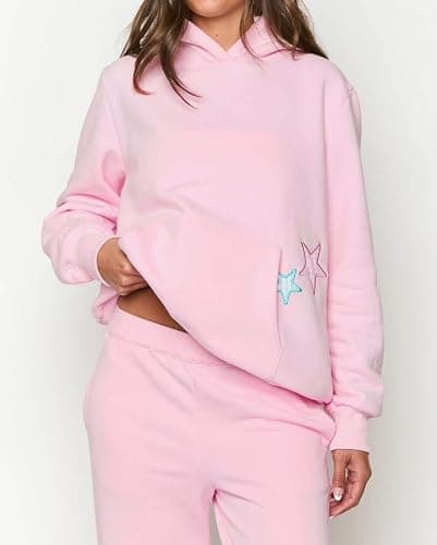 Cute Hoodies for Teen Girls Women Y2k Floral Graphic Oversized Sweatshirt Long Sleeve Aesthetic Preppy Clothes thumbnail 8