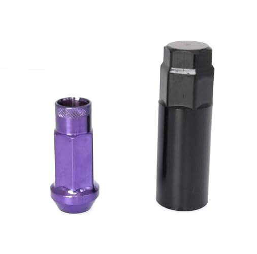 SOROPARTS Lug Nuts M12x1.5 Open End Wheel Nuts,Taper Acorn Seat, Forged Locknut Racing Nut 20 Set 2 Pieces Total 22 Pieces and 1 Nut Socket Key (Purple M12 x P1.5) thumbnail 8