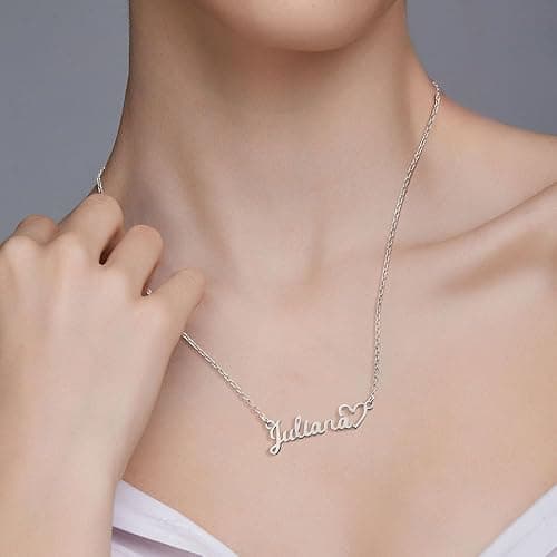 PicturesOnGold.com Custom Name Necklace For Women Personalized Name Necklace in Sterling Silver or Gold Necklace Personalized with any Name or Word thumbnail 6