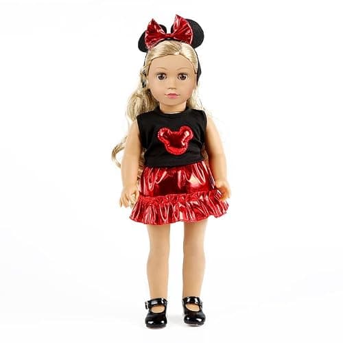 7 Sets 18 inch Doll Clothes Gifts and Accessories, Mickey,Unicorn Doll Clothes Fit American18 inch Doll (NO Doll) thumbnail 2