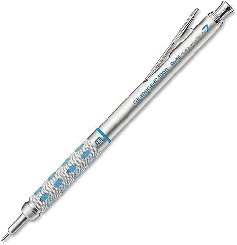 Pentel GraphGear 1000 Mechanical Pencil - Automatic Drafting Pencil - 0.7mm Lead Size - Includes 50 Lead Refills & 4 Eraser Refills thumbnail 2
