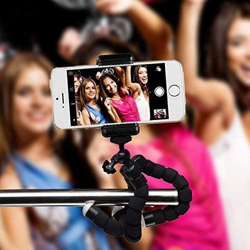 Acuvar Flexible Phone Tripod Universal Smartphone Tripod Stand Portable Lightweight Mini Stabilizer with Adjustable Phone Mount Holder for iPhone Android Camera Vlogging ContentCreation TikTok&YouTube thumbnail 4