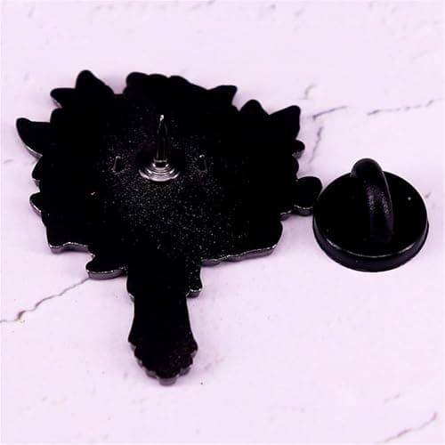 yangjinyuCartoon Flower Bouquet Skeleton Enamel Pin Gothic Punk Skull Brooch Cartoon Halloween Brooch Lapel Pin Fun Jewelry Gift for Women Men Girls Boys, Red thumbnail 6