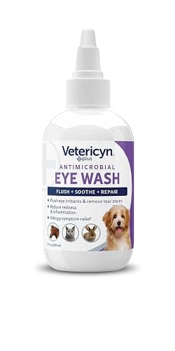 Vetericyn Plus Dog and Cat Eye Wash | Eye Drops for Dogs and Cats to Flush and Soothe Eye Irritations, Dog Tear Stain Cleaner, Safe for All Animals. 3 Ounces thumbnail 2