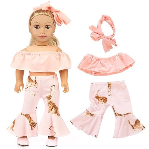 7 Sets 18 inch Doll Clothes Gifts and Accessories, Mickey,Unicorn Doll Clothes Fit American18 inch Doll (NO Doll) thumbnail 7
