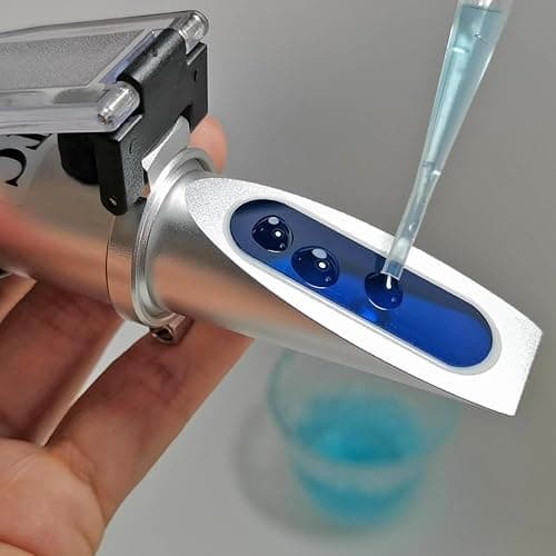 aichose Brix Refractometer with ATC, Dual Scale - Specific Gravity & Brix, Hydrometer in Wine Making and Beer Brewing, Homebrew Kit thumbnail 6