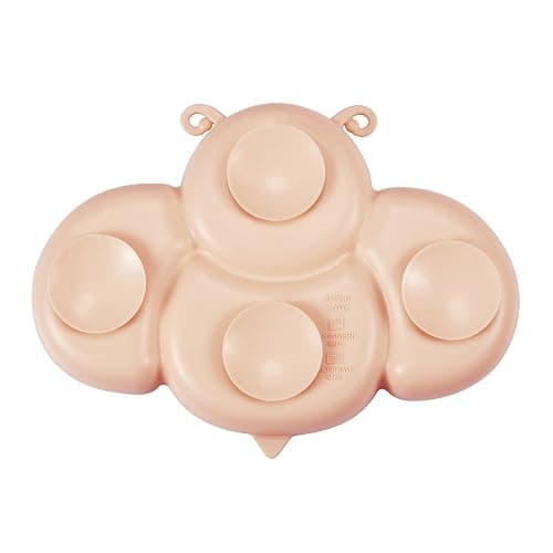 PandaEar 2 Pack Silicone Suction Plates for Toddlers Baby with 4 Spoons Self Feeding, Divided Unbreakable Toddler Plates with Suction, Baby Plates and Utensils Set, Baby Dishes, Green Crab & Pink Bee thumbnail 7