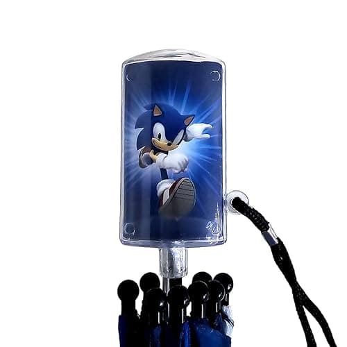 Sonic The Hedgehog Kids Umbrella, Navy thumbnail 3