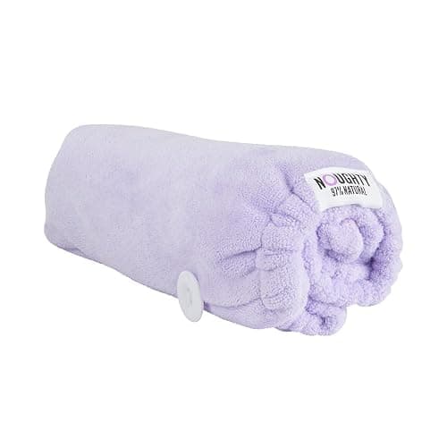 Noughty 97% Natural Microfiber Hair Towel Quickly Absorbs Moisture Quick-dry Wrap, Reduces Breakage Combats Frizz Purple - Image 1