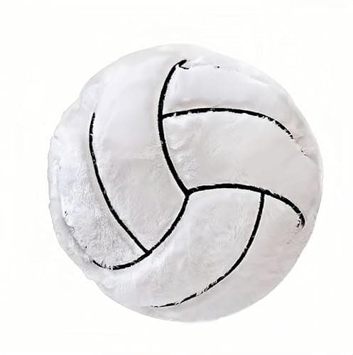 Volleyball Sports Pillow Fluffy Soft Throw Pillow Toy ，14" Durable Sport Basketball Plush Toys,Plush Pillow Toys Gift for Kids Boy Girls Children Room Decoration - Image 1