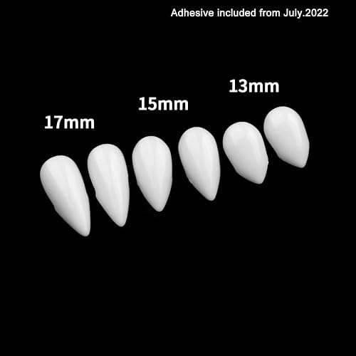 FINGOOO Halloween Vampire Teeth,3 Pairs Horror False Teeth for Halloween,Cosplay Party Favors thumbnail 3